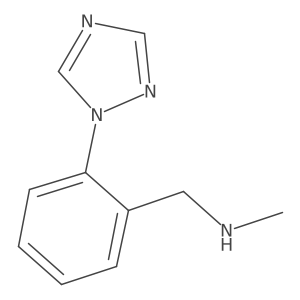 1-(2-(1H-1,2,4-Triazol-1-yl)phenyl)-N-methylmethanamine结构式