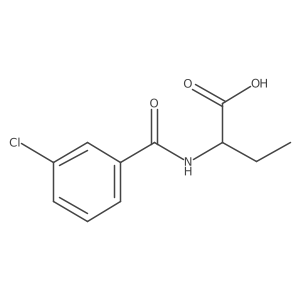2-[(3-Chlorophenyl)formamido]butanoic acid结构式
