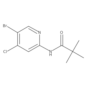N-(5-bromo-4-chloropyridin-2-yl)-2,2-dimethylpropanamide Structure