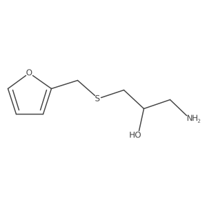 2-Propanol, 1-amino-3-[(2-furanylmethyl)thio]-结构式