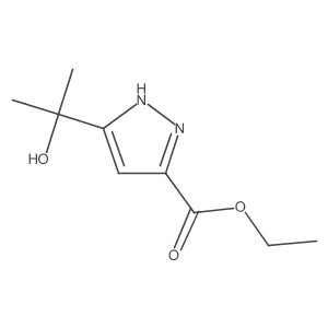 Ethyl 5-(2-hydroxypropan-2-yl)-1H-pyrazole-3-carboxylate Structure