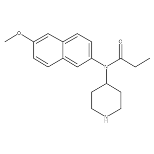 N-(6-Methoxy-naphthalen-2-yl)-N-piperidin-4-yl-propionamide Structure