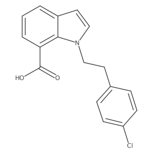 1-(4-Chlorophenethyl)-1H-indole-7-carboxylic acid Structure