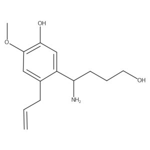 (I S)-I-Amino-5-hydroxy-4-methoxy-2-(2-propen-1-yl)benzenebutanol Structure