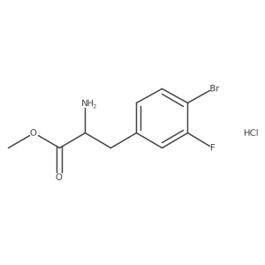 Methyl 4-bromo-3-fluoro-L-phenylalaninate HCl Structure