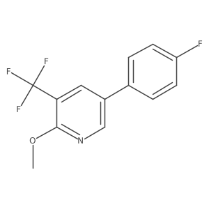 5-(4-Fluorophenyl)-2-methoxy-3-(trifluoromethyl)pyridine Structure