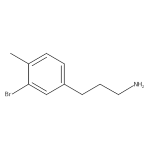 3-(3-Bromo-4-methylphenyl)propan-1-amine Structure