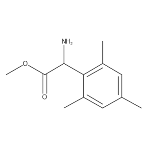 Methyl 2-amino-2-(2,4,6-trimethylphenyl)acetate结构式