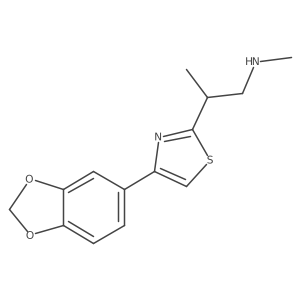 4-(1,3-Benzodioxol-5-yl)-N,I(2)-dimethyl-2-thiazoleethanamine Structure