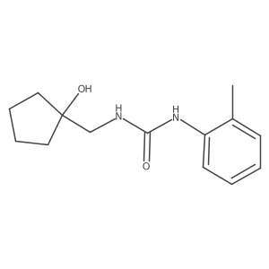 1-((1-Hydroxycyclopentyl)methyl)-3-(o-tolyl)urea Structure