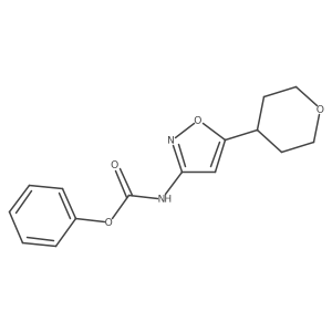 [5-(Tetrahydro-pyran-4-yl)-isoxazol-3-yl]-carbamic acid phenyl ester Structure