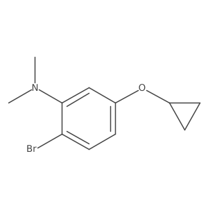 2-Bromo-5-cyclopropoxy-N,N-dimethylaniline结构式