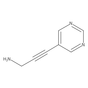 3-Pyrimidin-5-ylprop-2-yn-1-amine Structure