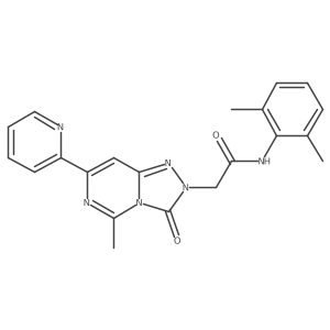 N-(2,6-dimethylphenyl)-2-(5-methyl-3-oxo-7-(pyridin-2-yl)-[1,2,4]triazolo[4,3-c]pyrimidin-2(3H)-yl)acetamide结构式