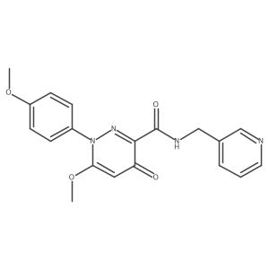 6-methoxy-1-(4-methoxyphenyl)-4-oxo-N-(pyridin-3-ylmethyl)-1,4-dihydropyridazine-3-carboxamide结构式