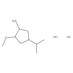 1-Isopropyl-4-methoxypyrrolidin-3-aminedihydrochloride Structure