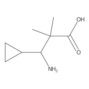(R)-3-Amino-3-cyclopropyl-2,2-dimethylpropanoic acid Structure