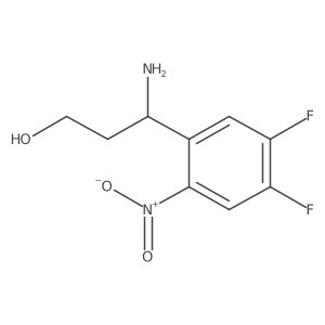 3-Amino-3-(4,5-difluoro-2-nitrophenyl)propan-1-ol Structure