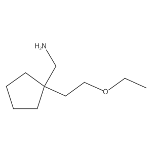 [1-(2-Ethoxyethyl)cyclopentyl]methanamine Structure