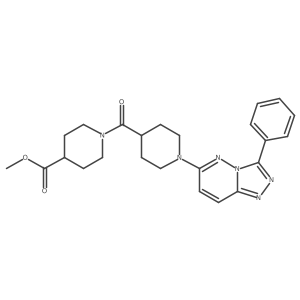 Methyl 1-{[1-(3-phenyl[1,2,4]triazolo[4,3-b]pyridazin-6-yl)piperidin-4-yl]carbonyl}piperidine-4-carboxylate Structure