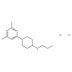 1-(2,6-dimethylpyrimidin-4-yl)-N-propylpiperidin-4-amine dihydrochloride结构式
