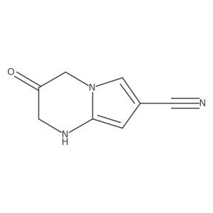 3-Oxo-1,2,3,4-tetrahydropyrrolo[1,2-a]pyrimidine-7-carbonitrile Structure