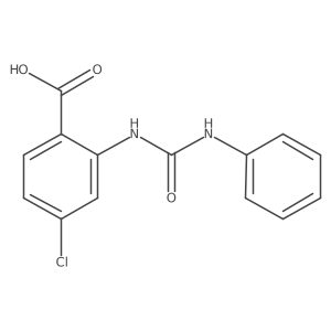 4-Chloro-2-(3-phenyl-ureido)-benzoic acid结构式