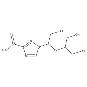 1H-1,2,4-Triazole-3-carboxamide, 1-[2-hydroxy-1-[2-hydroxy-1-(hydroxymethyl)ethoxy]ethyl]-, (R)-结构式