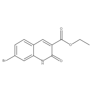 Ethyl 7-bromo-1,2-dihydro-2-oxo-3-quinolinecarboxylate Structure