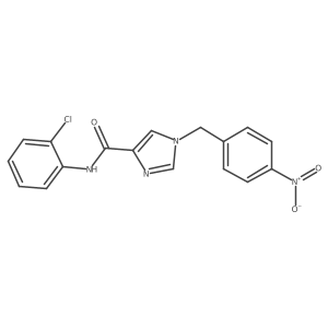 N-(2-chlorophenyl)-1-(4-nitrobenzyl)-1H-imidazole-4-carboxamide Structure