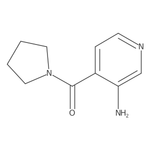 (3-Aminopyridin-4-yl)-pyrrolidin-1-ylmethanone结构式