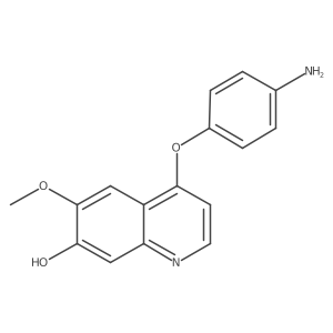 4-(4-Aminophenoxy)-6-methoxyquinolin-7-ol Structure
