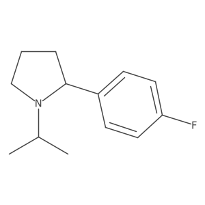 2-(4-Fluorophenyl)-1-isopropylpyrrolidine Structure