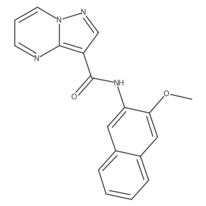 N-(3-Methoxy-2-naphthalenyl)pyrazolo[1,5-a]pyrimidine-3-carboxamide Structure
