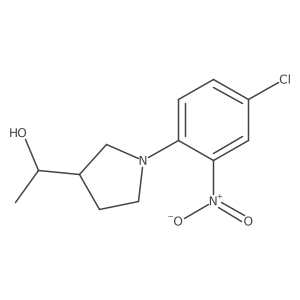 1-[1-(4-Chloro-2-nitrophenyl)pyrrolidin-3-yl]ethanol结构式