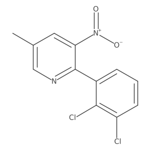 2-(2,3-Dichlorophenyl)-5-methyl-3-nitropyridine Structure