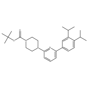 Tert-butyl 4-(6-(3,4-diisopropylphenyl)pyridin-2-yl)piperazine-1-carboxylate Structure