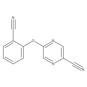 2-Pyrazinecarbonitrile, 5-(2-cyanophenoxy)- Structure