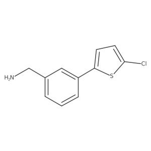 [3-(5-Chlorothiophen-2-yl)phenyl]methanamine结构式