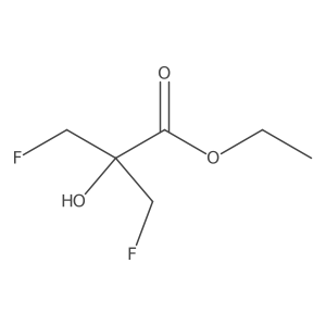 3-Fluoro-2-fluoromethyl-2-hydroxy-propionic acid ethyl ester Structure