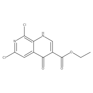 Ethyl 6,8-dichloro-4-hydroxy-1,7-naphthyridine-3-carboxylate Structure
