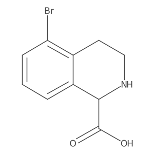 5-Bromo-1,2,3,4-tetrahydroisoquinoline-1-carboxylic acid Structure