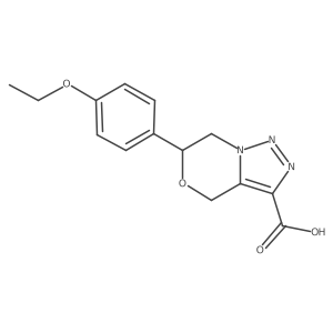 6-(4-Ethoxyphenyl)-6,7-dihydro-4H-[1,2,3]triazolo[5,1-c][1,4]oxazine-3-carboxylic acid结构式