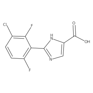 2-(3-Chloro-2,6-difluorophenyl)-1H-imidazole-4-carboxylic acid结构式