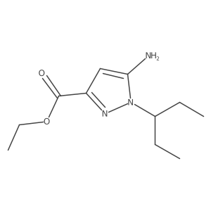 Ethyl 5-amino-1-(1-ethylpropyl)pyrazole-3-carboxylate Structure