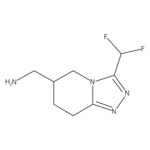 [3-(difluoromethyl)-5H,6H,7H,8H-[1,2,4]triazolo[4,3-a]pyridin-6-yl]methanamine Structure