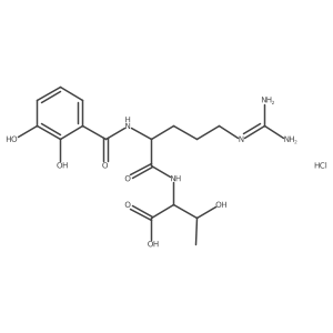 (2,3-Dihydroxybenzoyl)-L-arginyl-L-threonine hydrochloride Structure