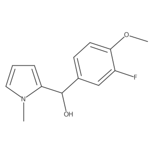 3-Fluoro-4-methoxyphenyl-(1-methyl-2-pyrrolyl)methanol结构式