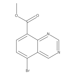 Methyl 5-bromoquinazoline-8-carboxylate结构式