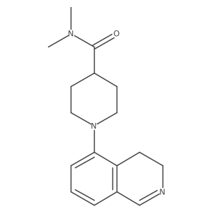 1-(3,4-Dihydro-5-isoquinolinyl)-N,N-dimethyl-4-piperidinecarboxamide结构式